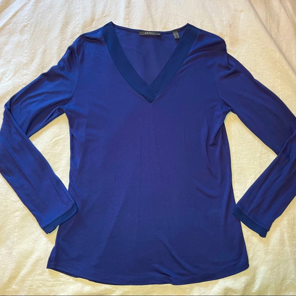 Esprit long-sleeved V-neck  top